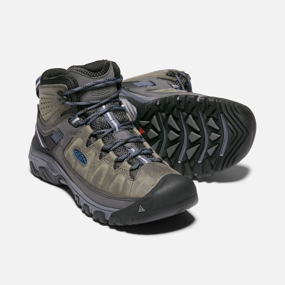 Bottes de Randonnée Keen Homme Noir Marron | Targhee Iii Waterproof Mid | LTZVP-1259